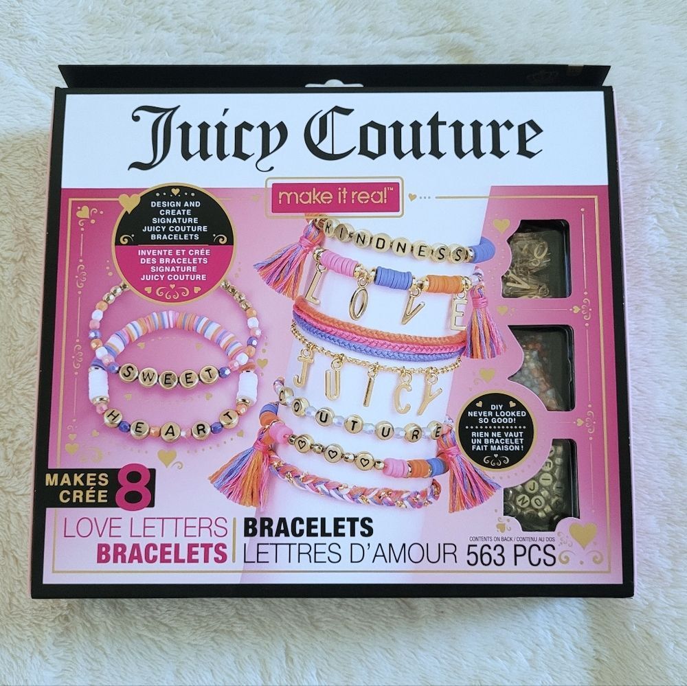 ✨️HP✨️ Juicy🍊 Couture Make It Real Love Letters DIY Bracelet Kit - NIB